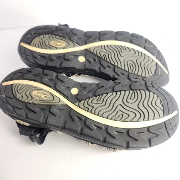 Chaco Women's Strappy Casual Sporty Waterproof Sandals White/Black Size 11 - Picture 7 of 7
